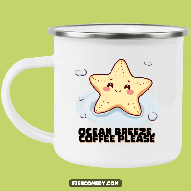 Funny Starfish Camping Mug: Content Floating, Relaxed Outdoor Fun, Durable Funny Gift