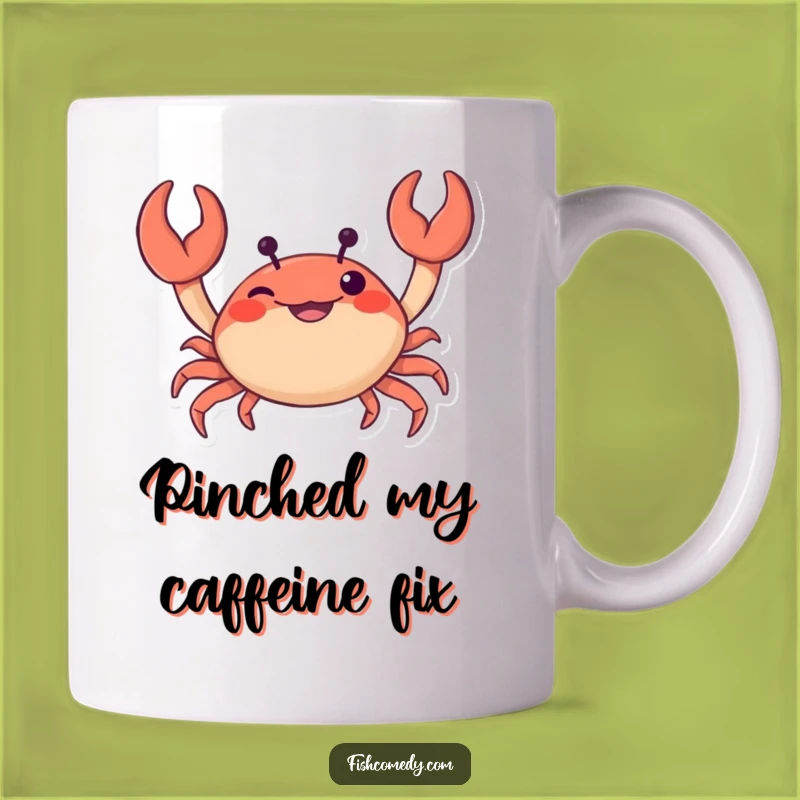 Funny Crab Mug: Mischievous Crustacean Wiggling Claws, Perfect Funny Gift for Beach Lovers