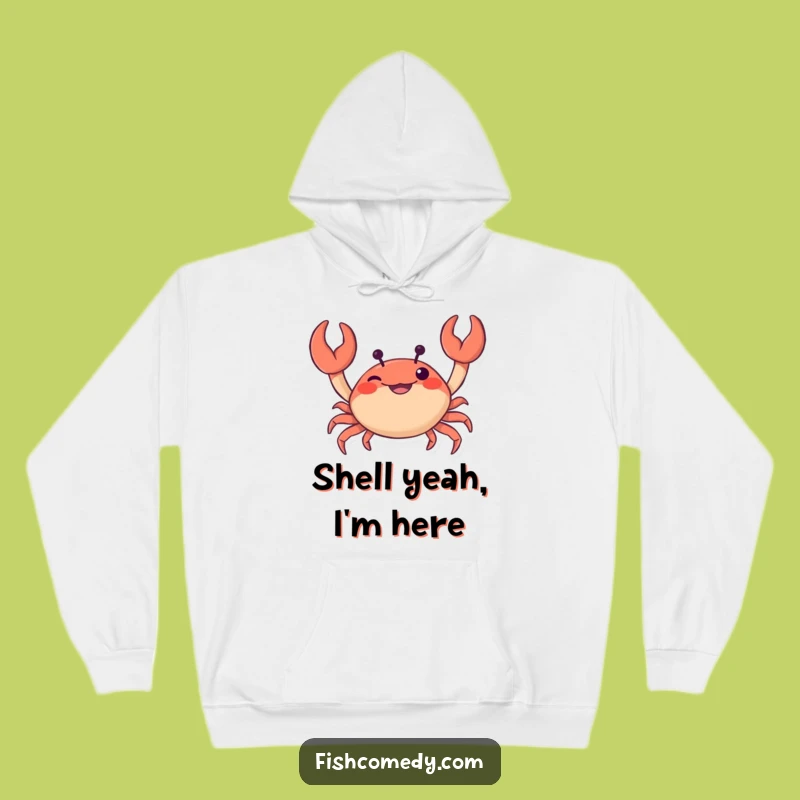 Funny Crab Hoodie: Cozy and Mischievous Wiggling Claws, Warm Funny Gift for Seafood Lovers